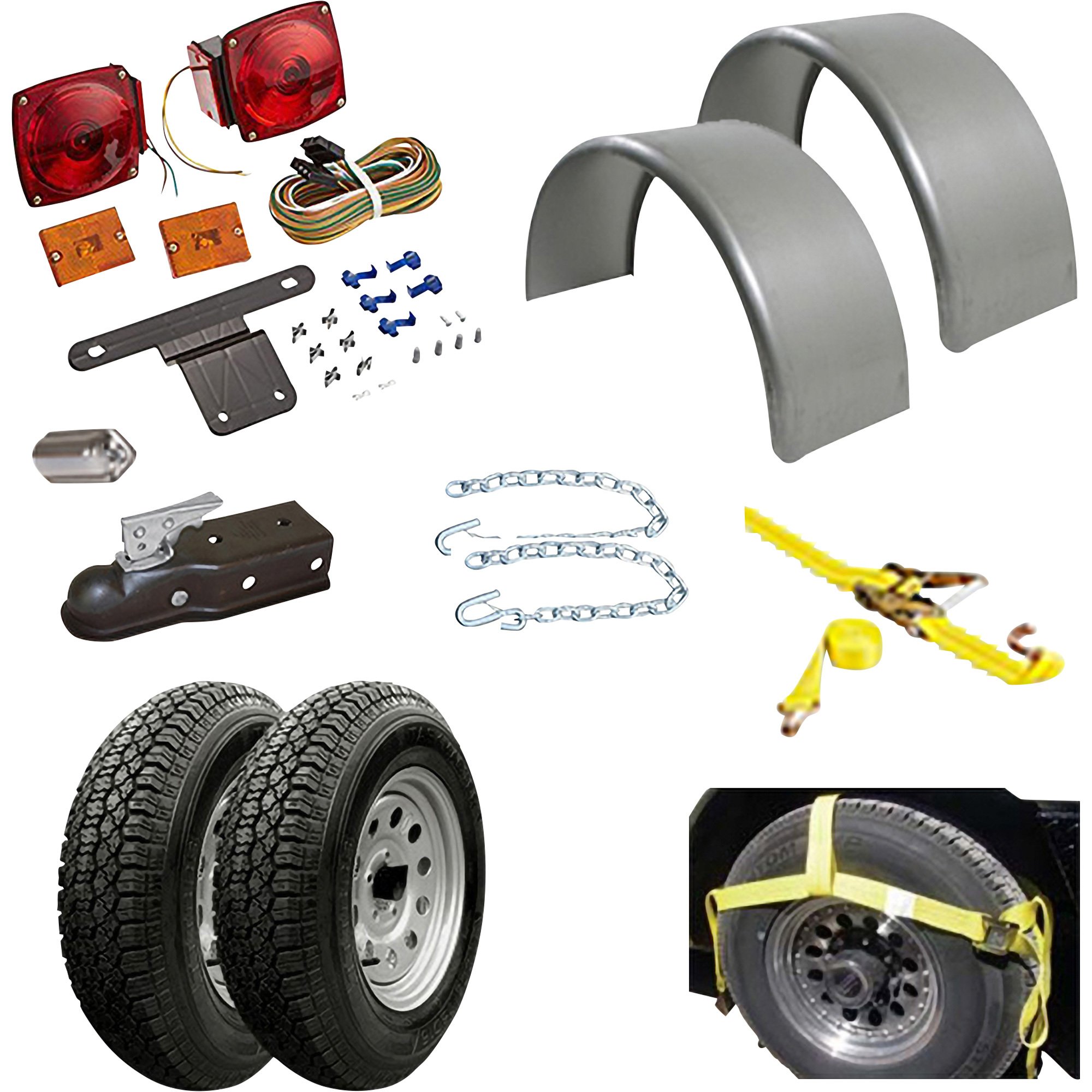 TK Trailer Parts Kit for Heavy-Duty Car Dolly Blueprint 1000 — Model# MP1000KT